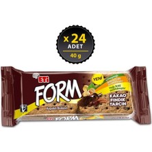 Eti Form Kakaolu Fındıklı Kepekli Bisküvi 40 G x 24 Adet