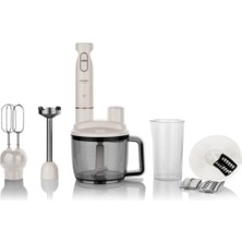 Schafer Turbo Chef Blend Mega Blender Set - Krem 2S085-25025-KRM01 1 - 2 L 1200 Watt + Plastik  Bej Pl