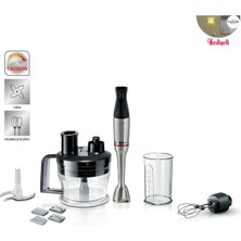 Bosch Premium Serie 6 4lü Paslanmaz Çelik Bıçak 10YIL Motor  1200 W El Blender Seti C / F