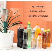 Yenilzd Otomatik Ayarlı 3 Adet Sulama Saksı Çiçek Su Damlatıcı Zamanlama Sulama Kabı 3 Adet