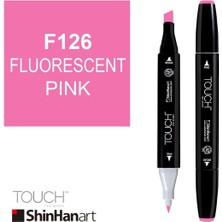 Shinhan Art Art Touch Twin Marker F126 Fluorescent Pink