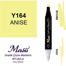 Masis Twin Çift Uçlu Marker Kalemi 164 Anise