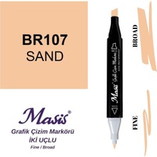Masis Twin Çift Uçlu Marker Kalemi 107 Sand