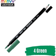 Marvy Artist Brush Pen 1800 Çift Taraflı Firça Uçlu Kalem 04 Green