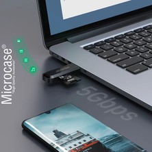 Microcase USB 3.0 Çift Yuvalı 512 GB Destekli Tf / Sd Kart Okuyucu AL4474