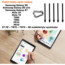 Microcase Galaxy S Pen Dokunmatik Kalem ile Uyumlu Yedek Uç 5 Adet Spen Tips + Takma Aparatı AL4464