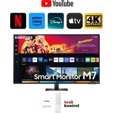 Samsung 4K Ultra HD HDR10 Monitör 109 Ekran 43" Wi-Fi Bağlantı Smart  Slim Monitör- TV