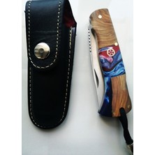 Efsoon Organics Epoksi Çakı Outdoor Bıçak Cep Çakısı Hediyelik Kamp Bıçağı Katlanabilir 20 cm