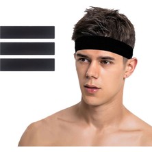 Salvia Dione 3lü Erkek Spor Saç Bandı Sporcu Kafabandı Headband Tenis Ter Bantı Fitness Saç Bantları Seti