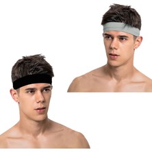 Salvia Dione 2li Erkek Spor Saç Bandı Sporcu Kafabandı Headband Tenis Ter Bantı Fitness Saç Bantları