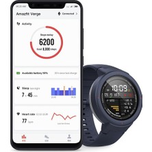 Amazfit Verge Bluetooth Nabız Gps Akıllı Saat - Global Versiyon - Mavi