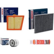 Bosch Ford Fiesta 2012-2018 1.6 Benzinli Periyodik Bakım Seti 8V219601A1A-EM5G6714AA-8V5J19G244AA-99-999-084