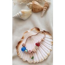 HD Marketim Bileklik Charm Nazar Boncuğu Kalp Yılan Zincir Bileklik