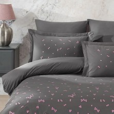 Hobby Çift Kişilik Spring Gri Nakışlı Nevresim Takımı