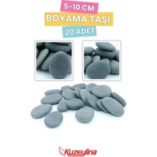 Kuzeylina Boyama Taşı - Dekoratif Taş - 20 Adet / 5-10 cm