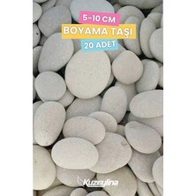 Kuzeylina Boyama Taşı - Dekoratif Taş - 20 Adet / 5-10 cm