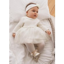 Mayoral Kız Bebek Triko Gövdeli Tüllü Elbise