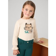 Mayoral Kız Çocuk Kolları Büzgülü Sweatshirt