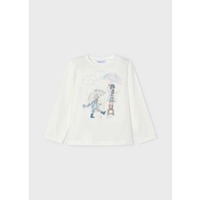 Mayoral Kız Çocuk Baskılı Sweatshirt