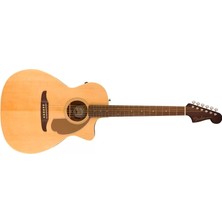 Fender Newporter Player Ceviz Klavye Natural Elektro Akustik Gitar