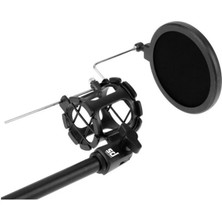 D-Stand 4b Mikrofon Sehpası -Telefon Tutacağı - Pop Filter - Shockmount