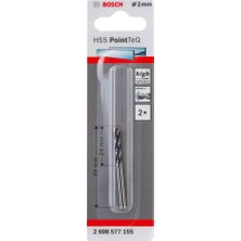 Bosch Metal Matkap Ucu Hss Pointteq (Dın 338) 2,0 mm (2 Adet) - 2608577155