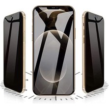 HANPORIUM Apple iPhone 16 Pro Max Hayalet Ekran Koruyucu 6D Kırılmaz Cam Gizlilik Korumalı Ultra Darbe Koruma Tam Kaplar