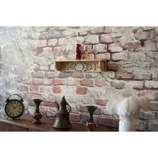 Neiwel Vintage Duen Naturel Ahşap Bar Raf