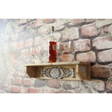 Neiwel Vintage Duen Naturel Ahşap Bar Raf