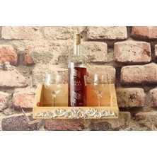 Neiwel Vintage Tuen Naturel Ahşap Bar Raf