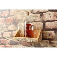 Neiwel Vintage Tuen Naturel Ahşap Bar Raf