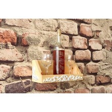Neiwel Vintage Tuen Naturel Ahşap Bar Raf