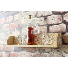 Neiwel Vintage Doa Wel Naturel Ahşap Bar Raf