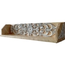 Neiwel Vintage Doa Wel Naturel Ahşap Bar Raf