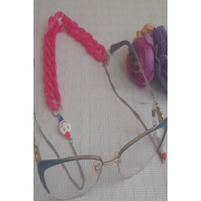 By Filiz Çiftçi Neon Pembe Bayan Gözlük Askısı