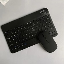 EHZ Teknoloji IPad Xiaomi Samsung Huawei Tablet Laptop Uyumlu Renkli Bluetooth Bağlantılı Klavye+Mouse Set