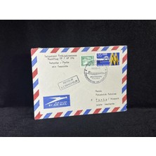 1986 Ddr Doğu Almanya Leipziger Frühjahrsmesse Erstflug Iik Uçuş Zarfı Air France Concorde Özel Gün Damgalı Air Mail