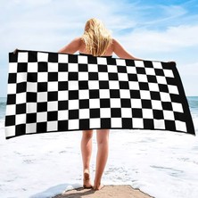 Elmas Dizayn 80X150 Su Emici Kum Tutmaz Plaj Havlusu &banyo Havlusu