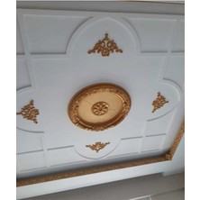 Bazaar Avm 90X90 Oval Altın Renk Saray Tavan Göbek