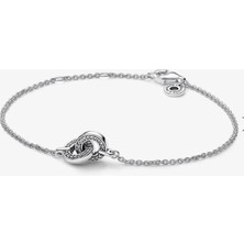 Lines Bijuteri Signature Birbirini Saran Pavé Zincir Bileklik