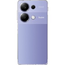 Case World Caseworld Xiaomi Redmi Note 13 Pro 4g Kapak Kamera Korumalı Tıpalı Şeffaf Silikon Kılıf