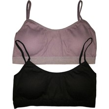Underwear Bodyway 2'li Fitilli Ip Askılı Petli Büstiyer