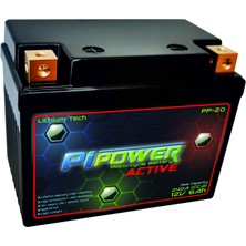 Pi Power Pipower Active Compact 12V 6AH Lithium Lifepo4 Lityum Motosiklet Aküsü