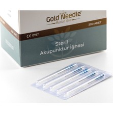 Gold Needle Steril Akupunktur Iğne 0,25X25MM 200 Adet