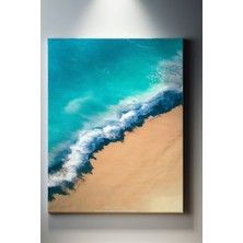 SuAla Deniz Temalı, Kıyı Dalgası Kanvas TABLO-300