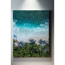 SuAla Manzara Temalı, Plaj Sınırı Kanvas TABLO-247