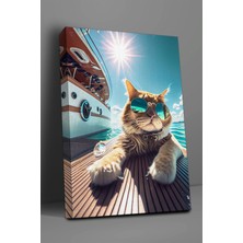 SuAla Hayvan Temalı, Kedi Tatilde TABLO-498