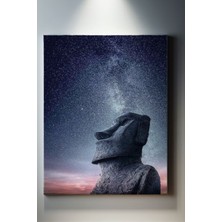 SuAla Modern Temalı, Taş Heykel Kanvas TABLO-251