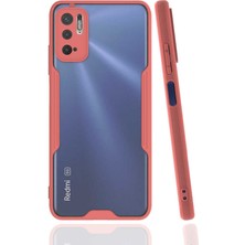 Kilifolsun - Xiaomi Poco M3 Pro Uyumlu Kılıf Kenarı Renkli Arkası Şeffaf Parfe Kapak