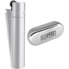 Senon Clipper Çakmak Silver Metal Çakmak Hediye Kutulu